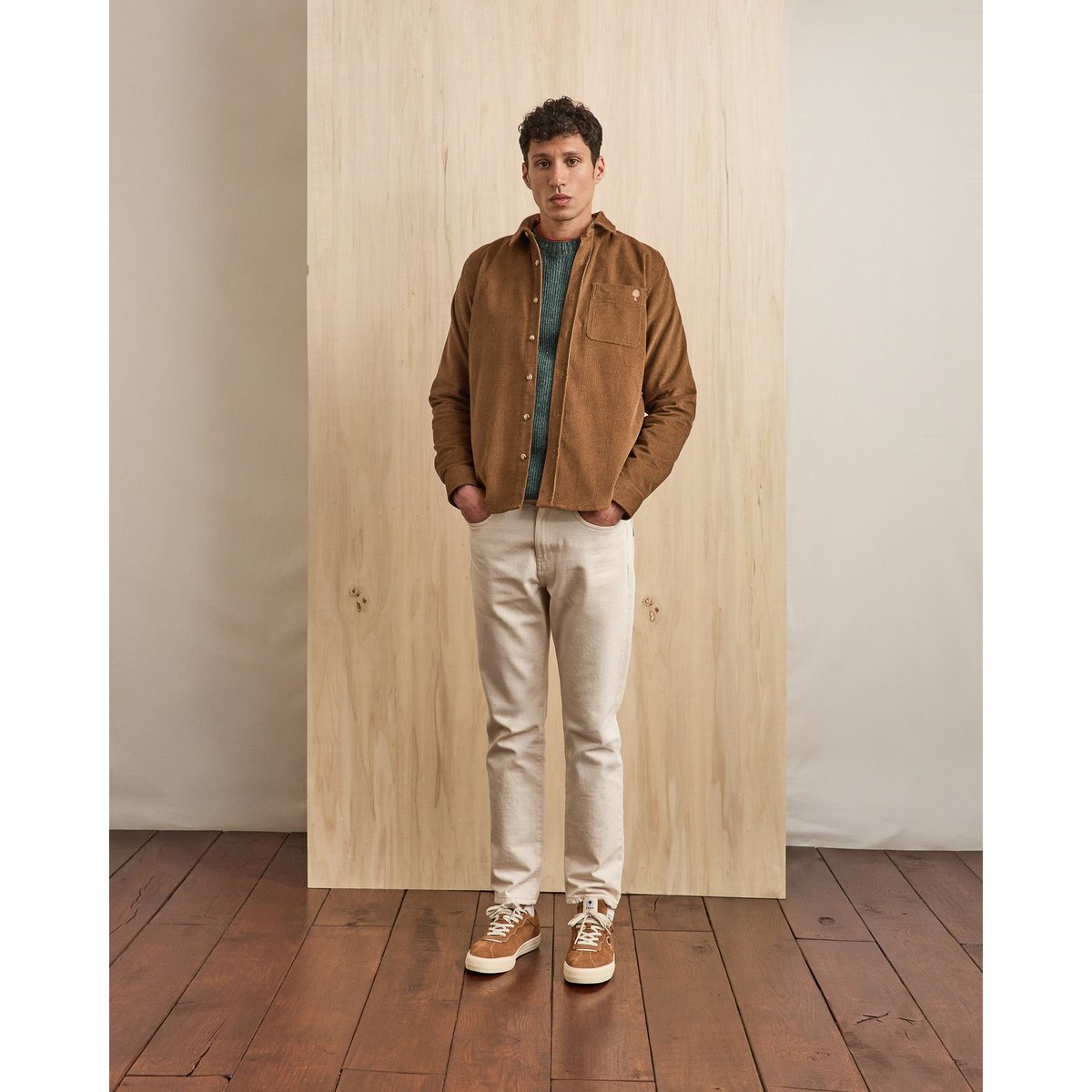 Chemise coton SIGNY camel, FAGUO