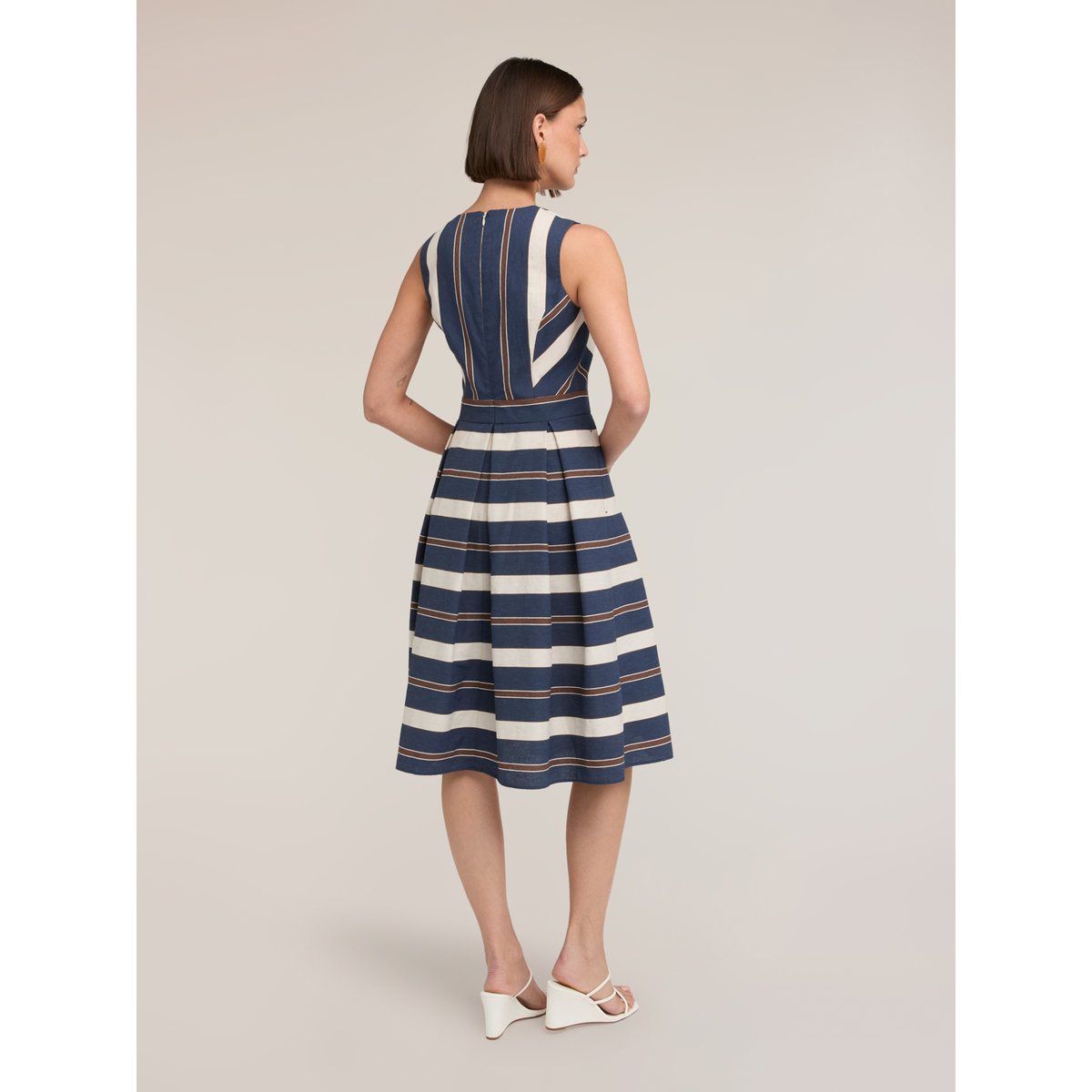 Robe ligne A à rayures bleu, MOTIVI