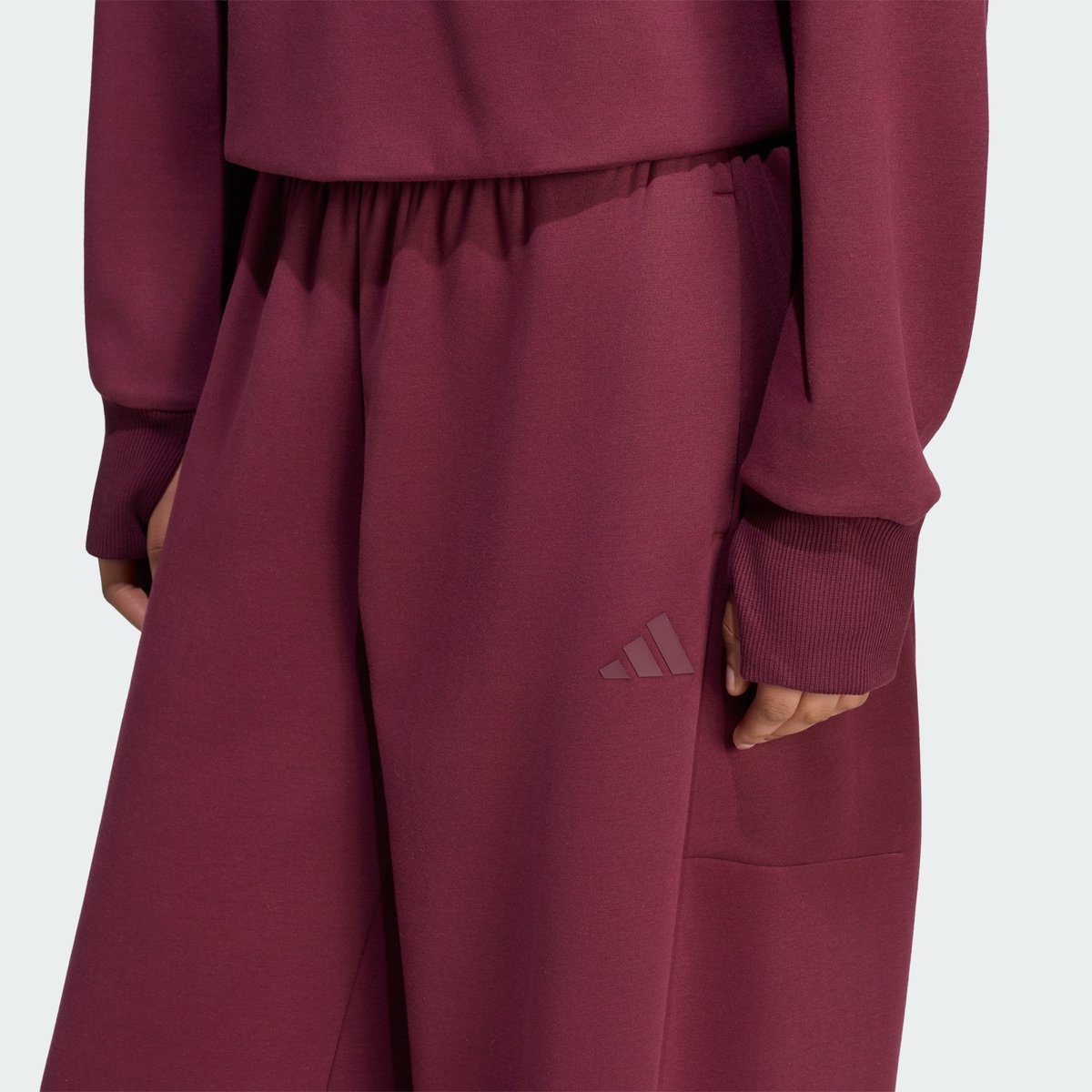 Pantalon Barrel En Maille Soft Lux Winter Pantalon Barrel En Maille Soft Lux Winter maroon, ADIDAS SPORTSWEAR