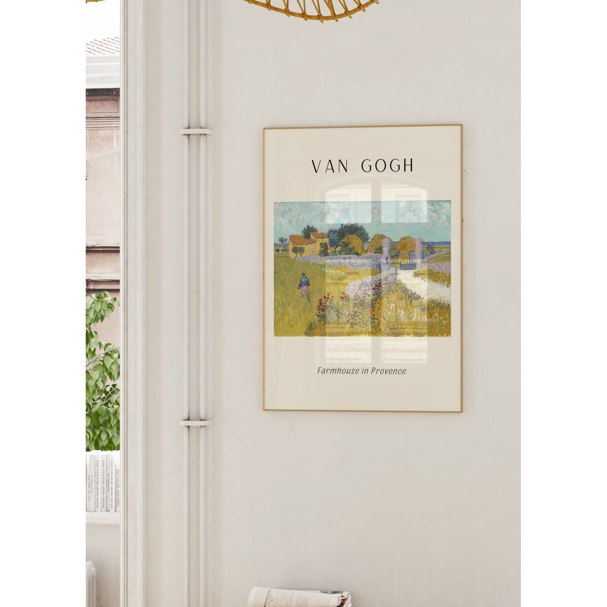 Affiche Van Gogh - Farmhouse in Provence blanc, L'AFFICHERIE