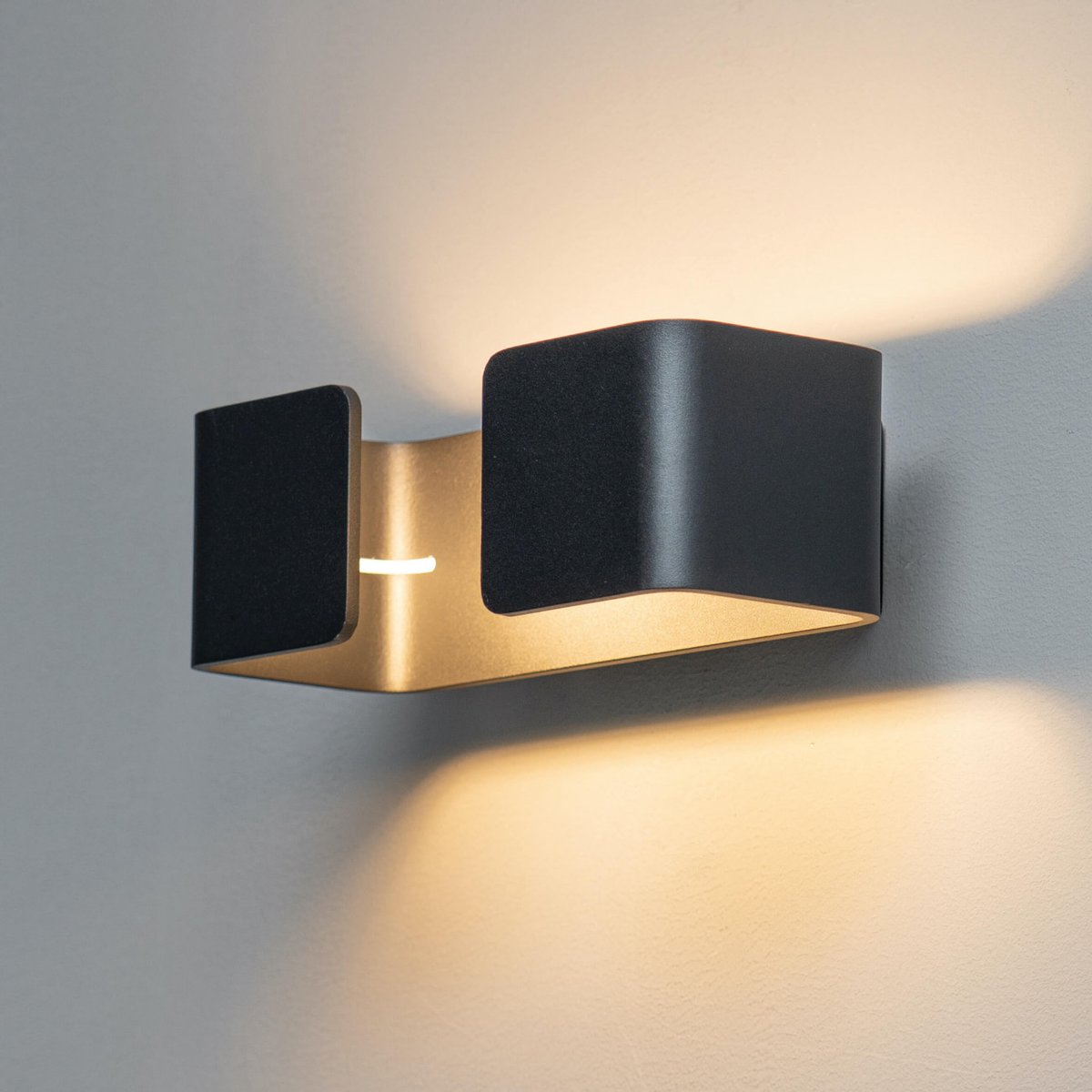 Applique murale LED design - FOSS noir, KOSILUM