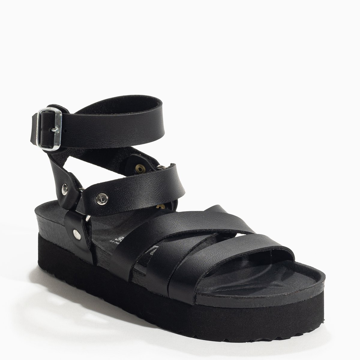 Sandales Vegan HARING noir, BAYTON