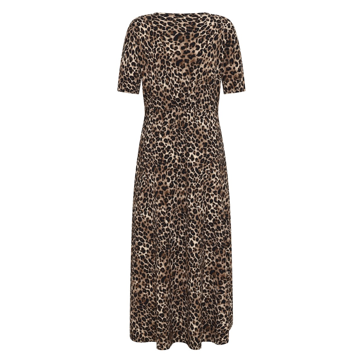 Robe longueur midi à imprimé animalier beige/black, ZERO