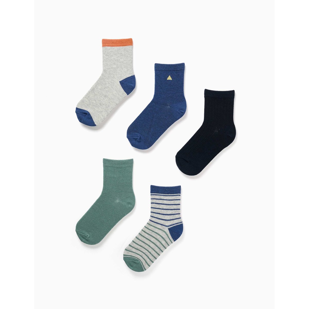 Lot de 5 paires de chaussettes fantaisie multicolore, ZIPPY