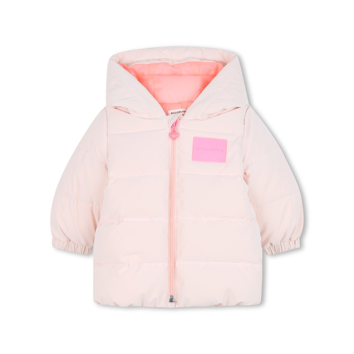 Veste en duvet matelassée avec capuche rose courage, BILLIEBLUSH