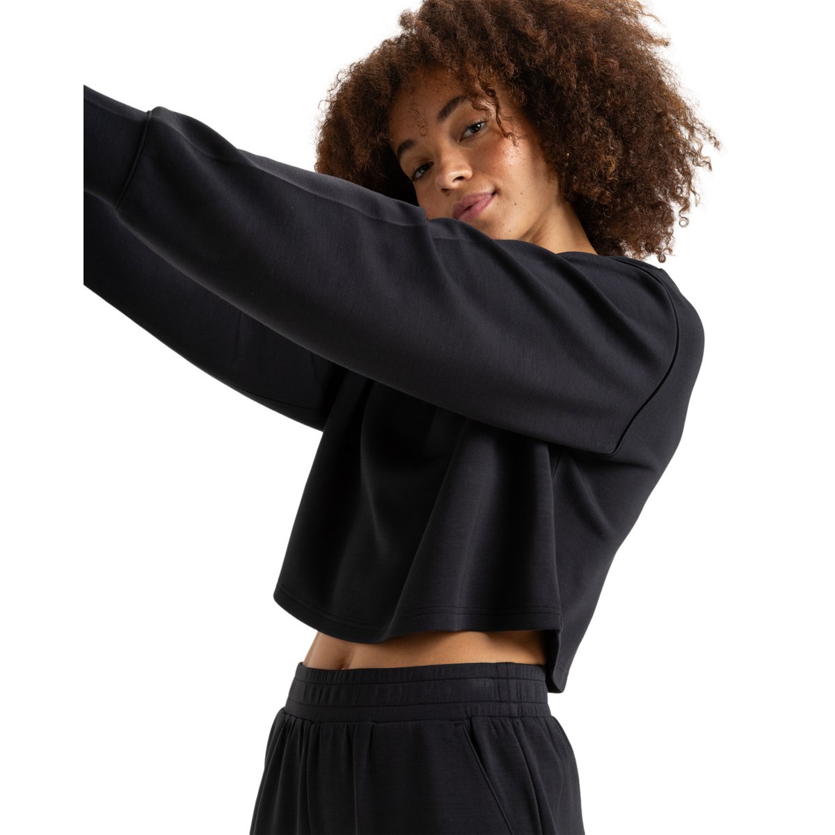 Sweat à col rond RISE & VIBE. noir anthracite, ROXY