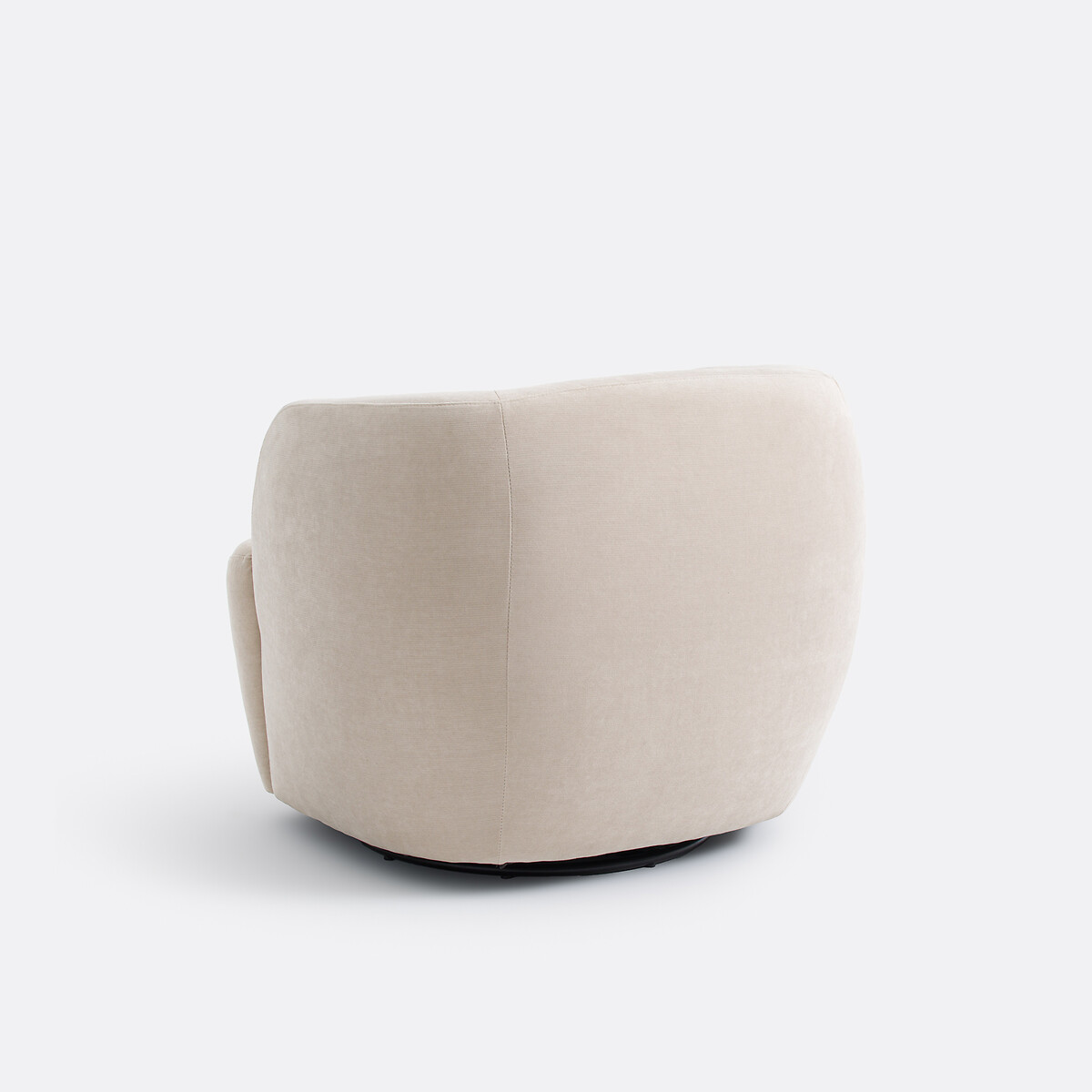 Sillón giratorio compacto, Linete beige , LA REDOUTE INTERIEURS