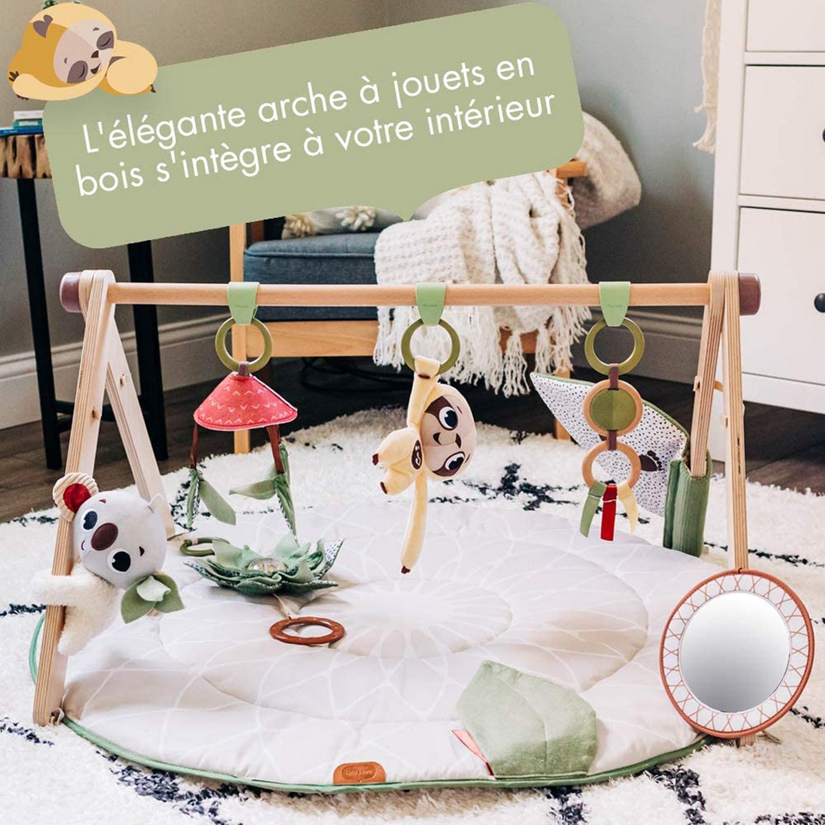 Tapis d'éveil avec arches boho chic naturel, TINY LOVE