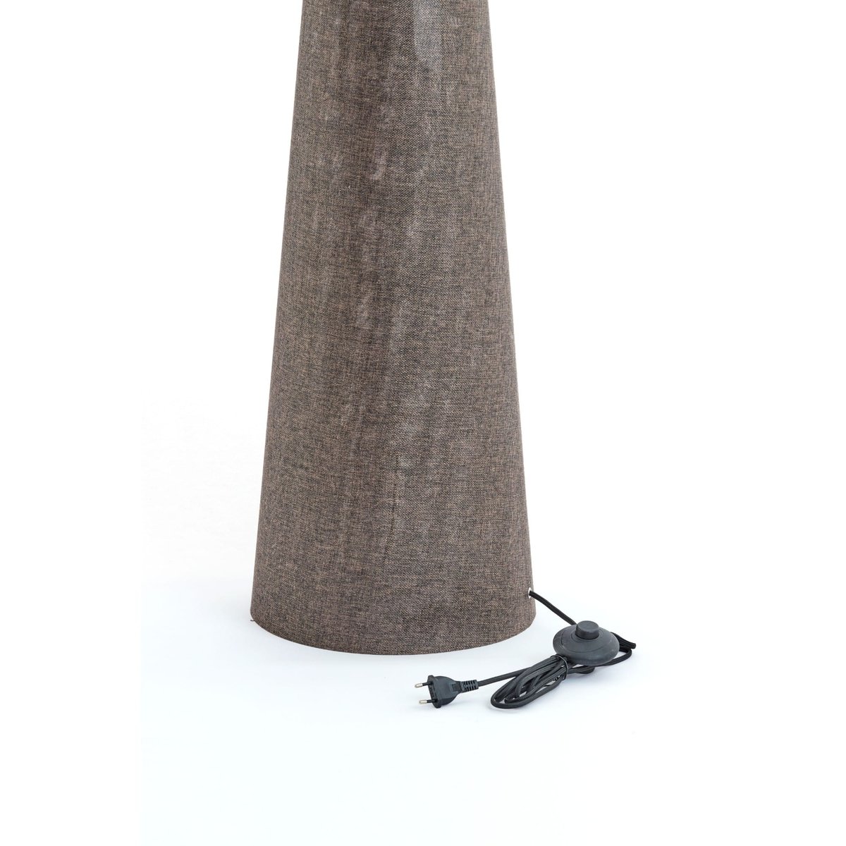 Lampadaire Textiles MICKY marron clair, LIGHT & LIVING 