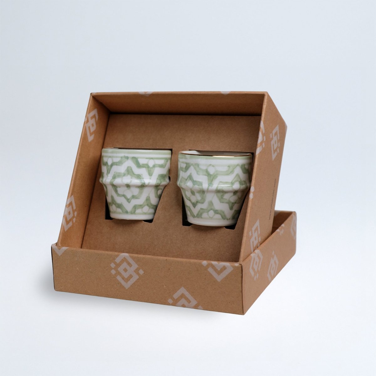 Lot de 2 tasses beldi FASSIA MINT multicouleur, CHABI CHIC