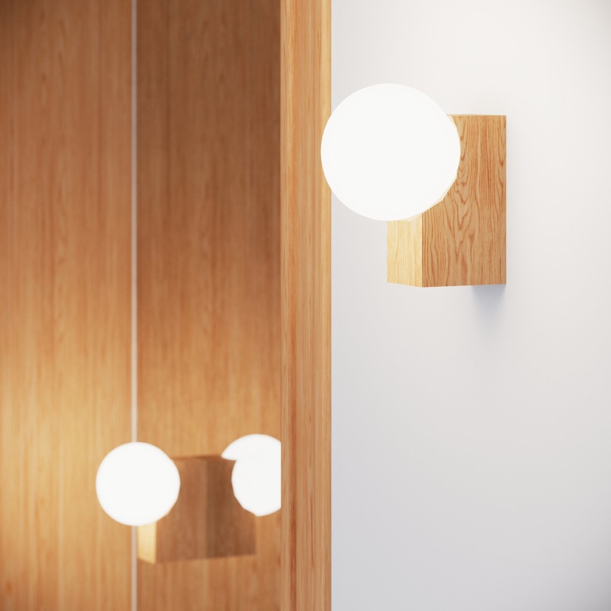 Applique murale Bois Naturel G9 1 Bulbo naturel, EDEN