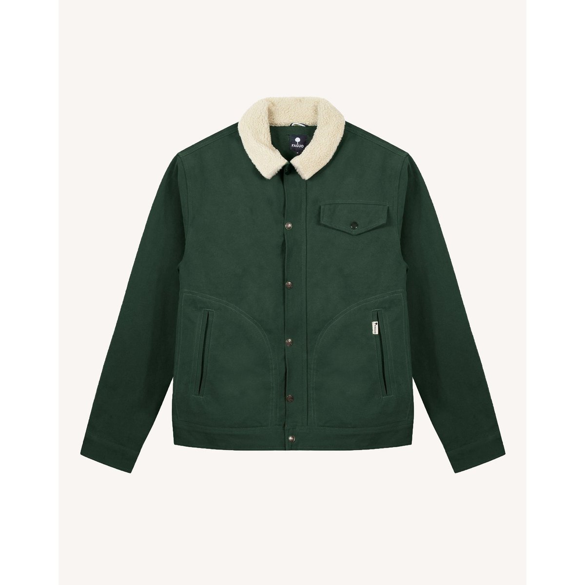 Veste coton SEILLON vert foncé, FAGUO