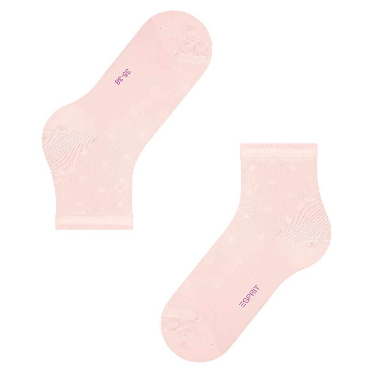 Chaussettes Fine Dot Semi-opaque rose, ESPRIT