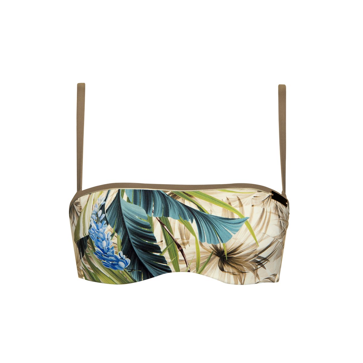Haut maillot de bain bandeau préformé Ensenada vert, LISCA