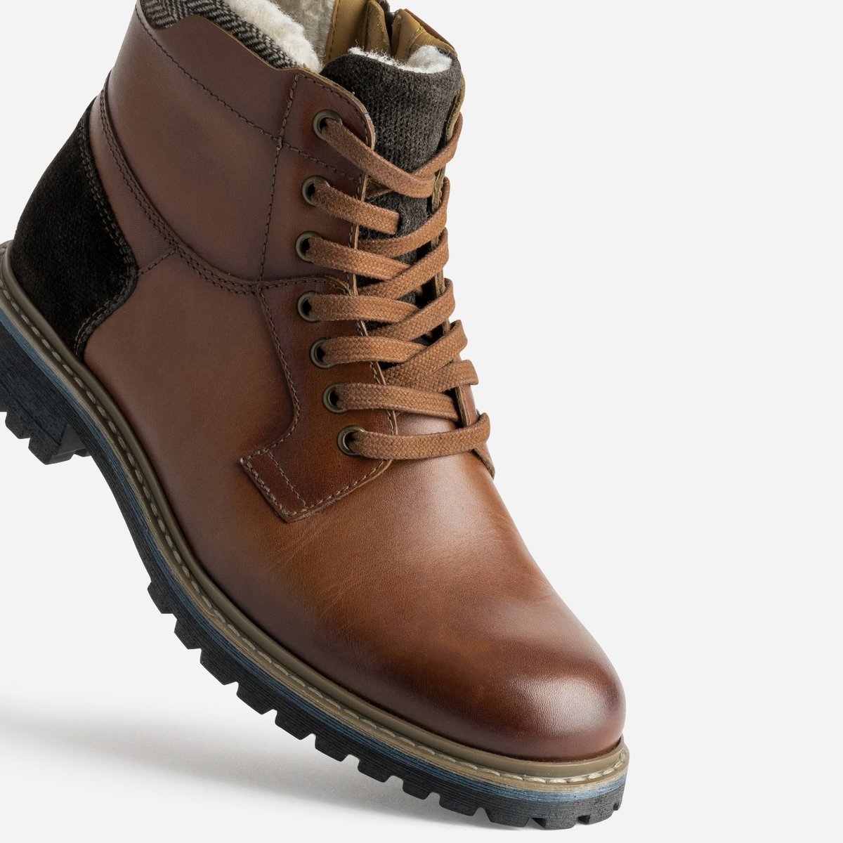 Boots en cuir BRAIM cognac, ERAM