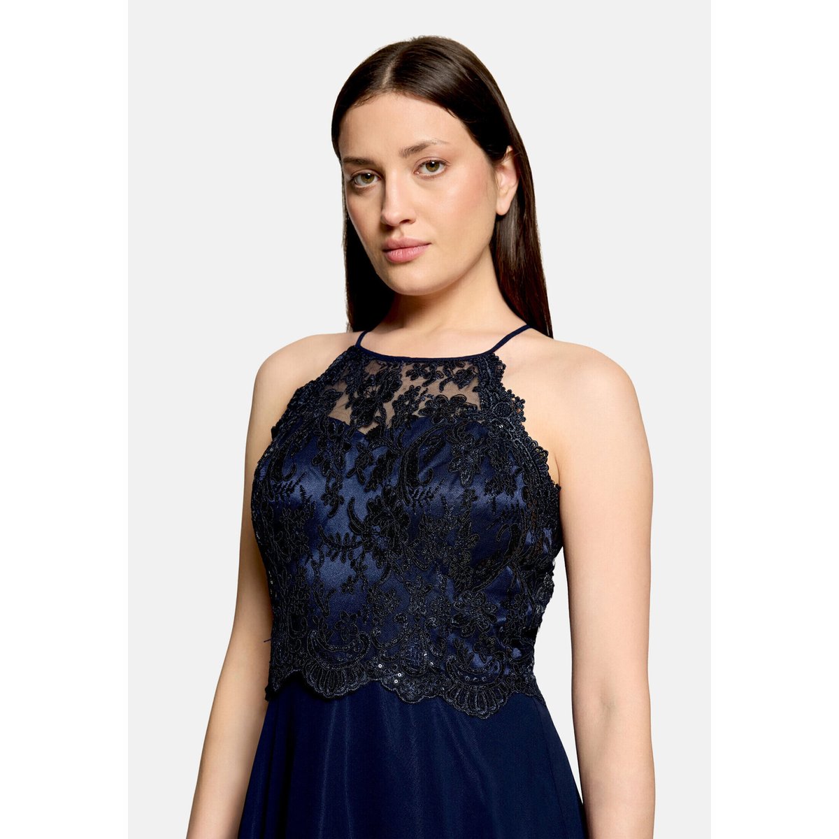 Robe de soirée dos-nu night sky, VERA MONT