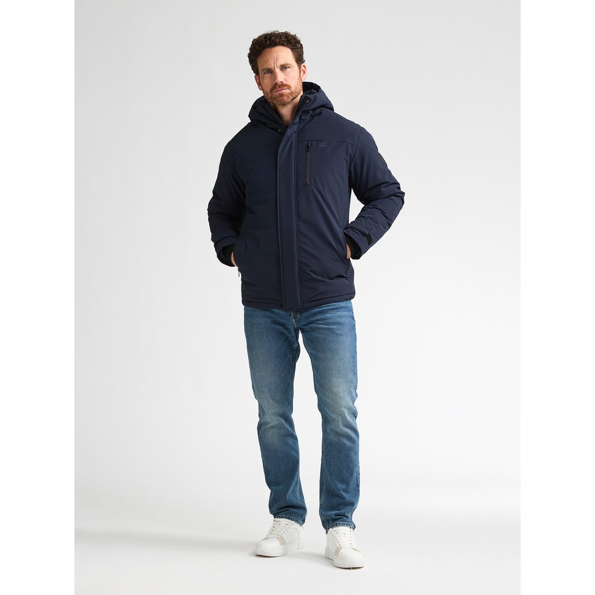 Parka à capuche ironjunction bleu royal navy, PETROL INDUSTRIES