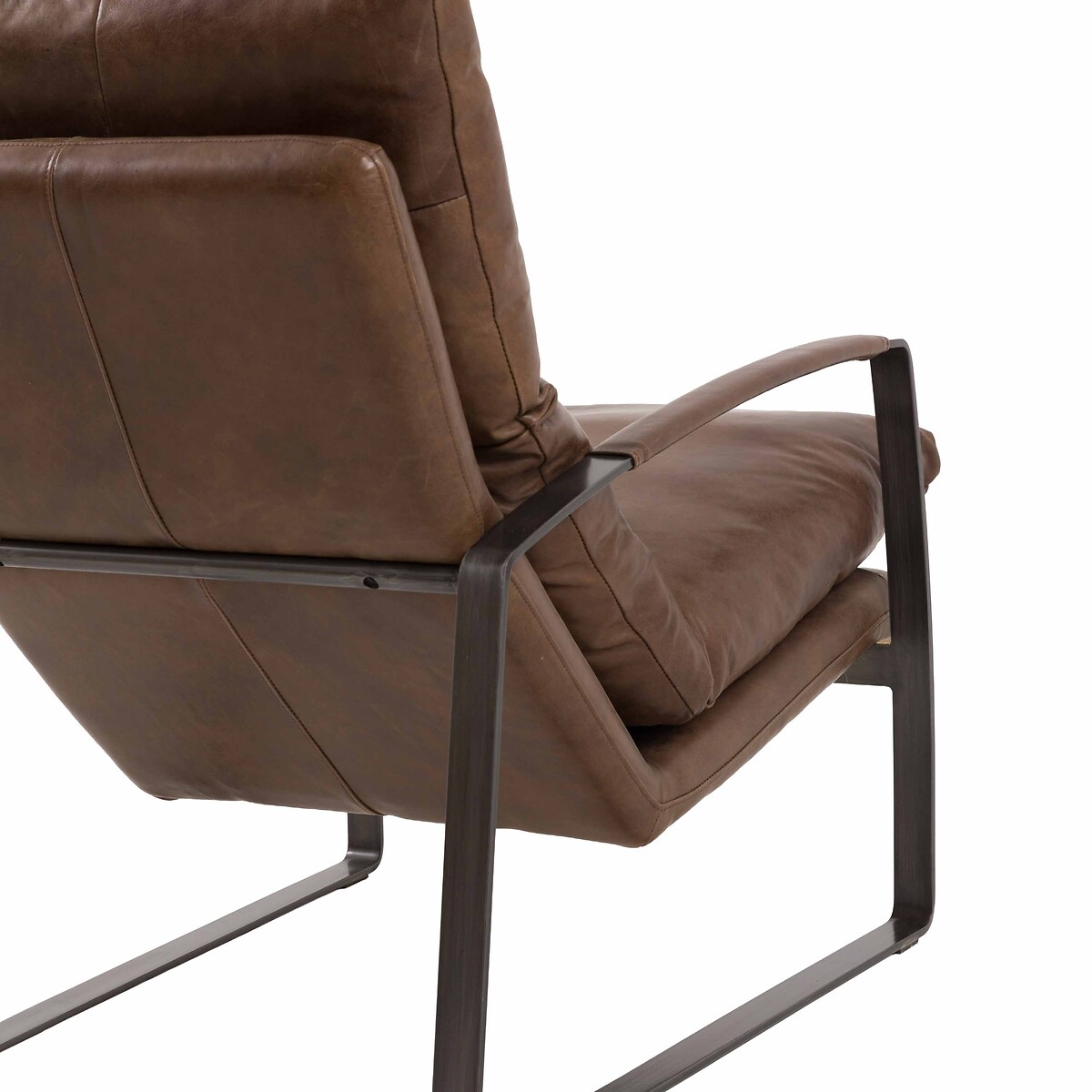 Fabian Leather Lounger Chair brown leather, ÉDITÉ