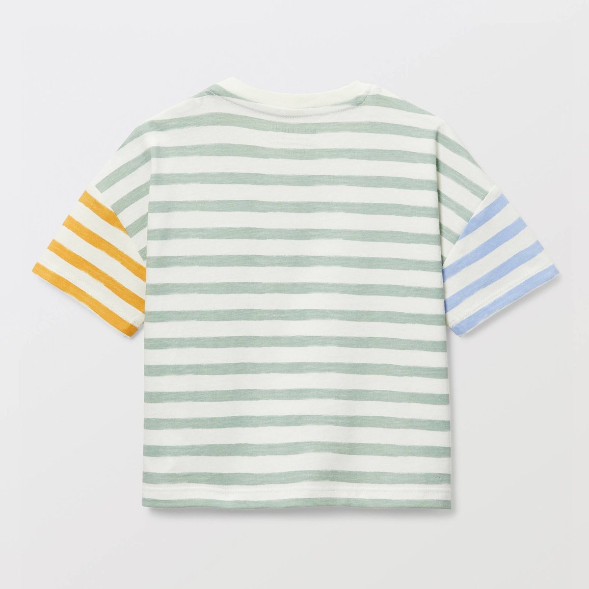 T-shirt manches courtes rayé en coton BIO GOTS petiole, BOUT'CHOU