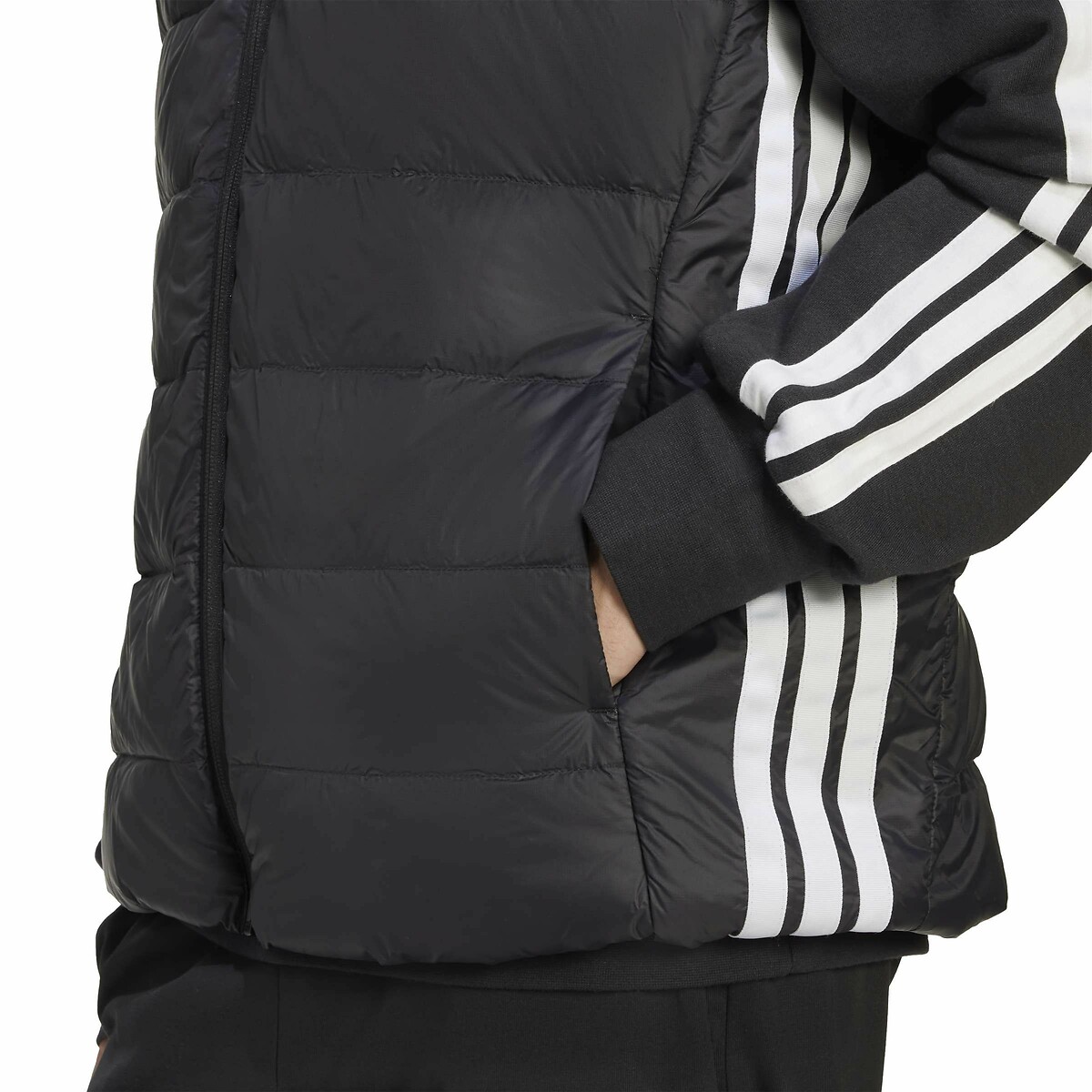 Doudoune légère Essentials 3 Stripes noir, ADIDAS SPORTSWEAR