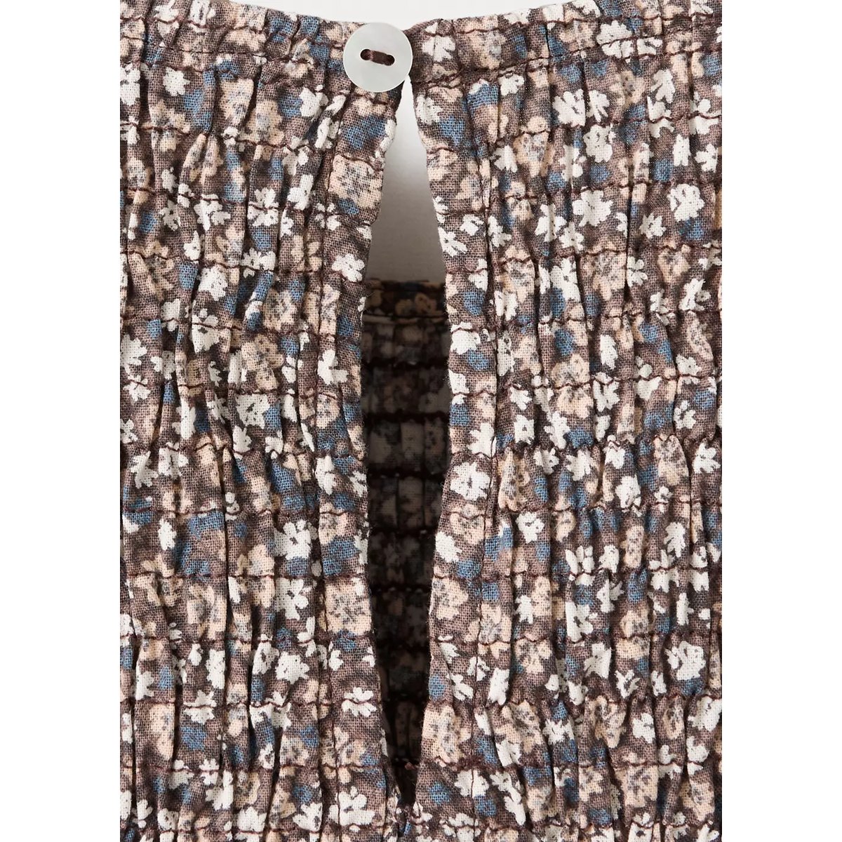 Robe à fleurs marron, MANGO KIDS