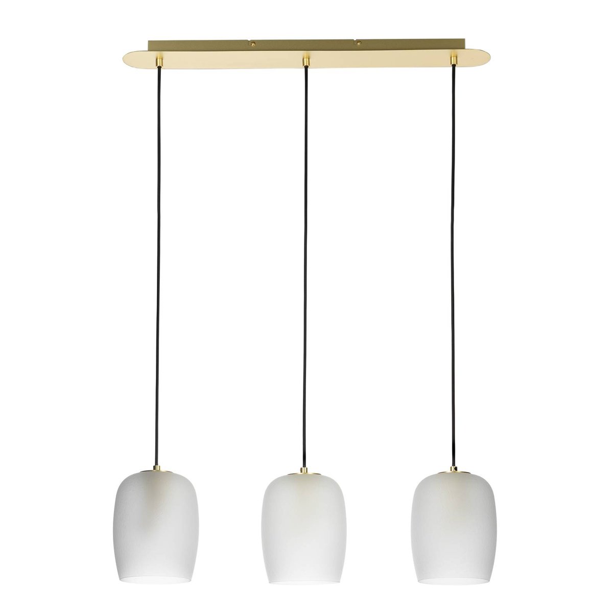 Suspension en métal design, Taylan laiton, blanc sable, LUCANDE