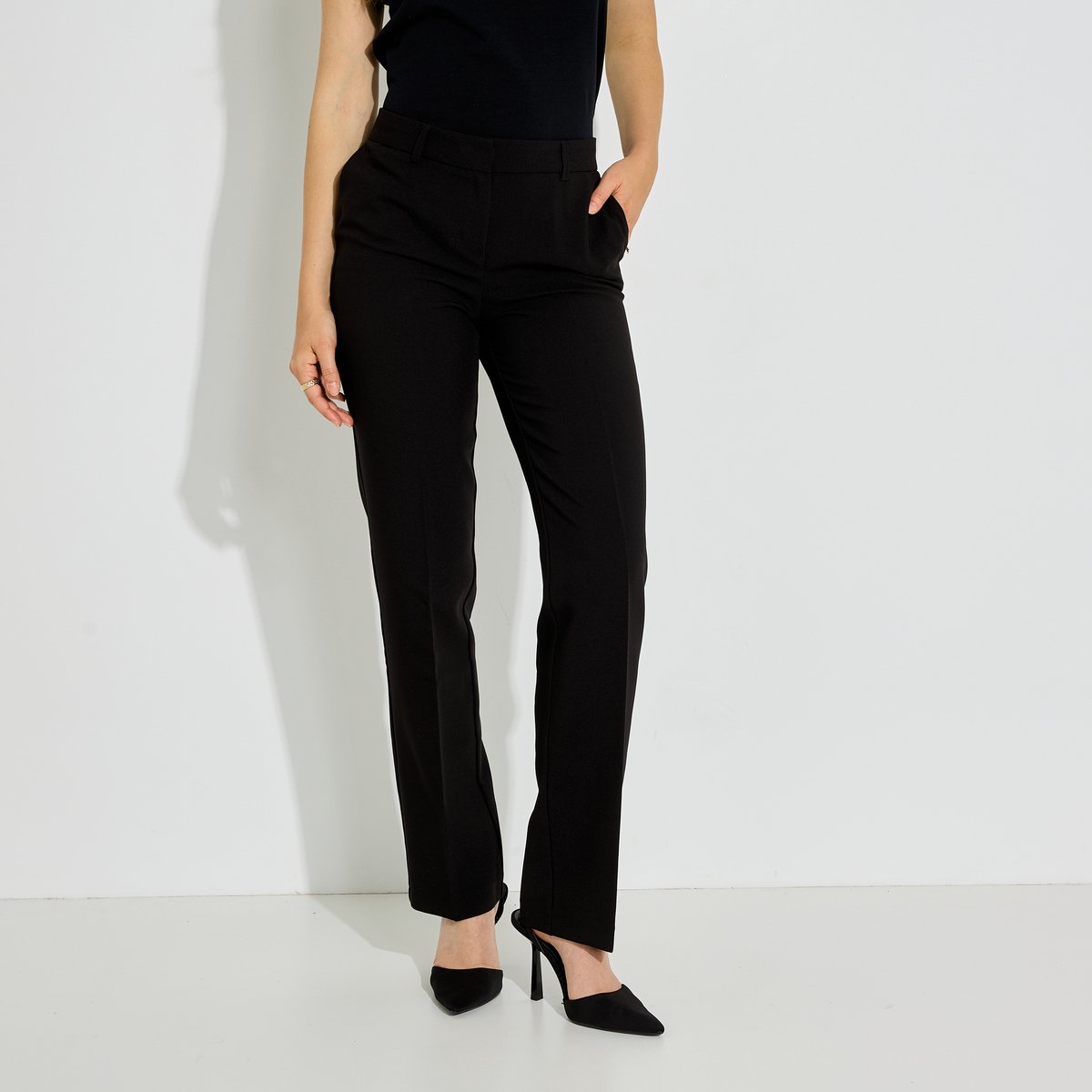 Pantalon chic et ajusté noir, GRAIN DE MALICE