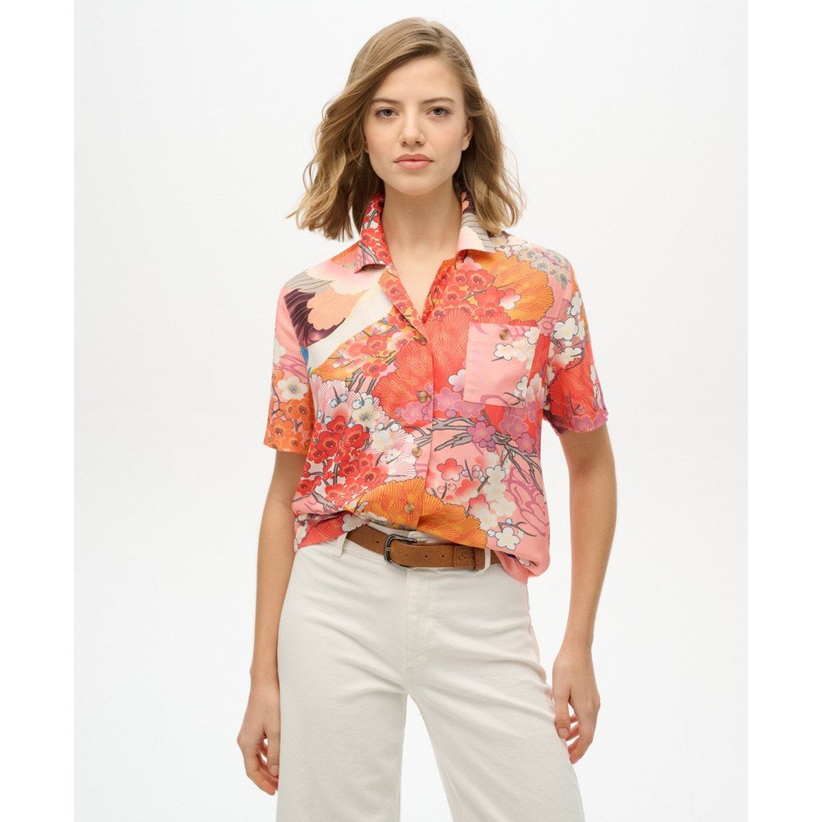 Chemise Beach Resort corail kam, SUPERDRY