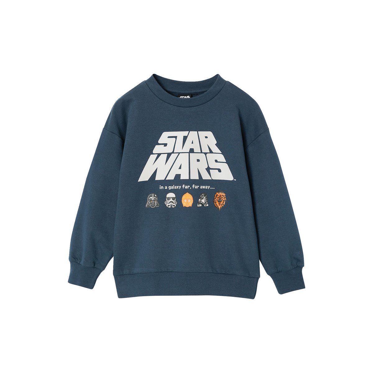 Sweat shirt Star Wars bleu nuit, VERTBAUDET