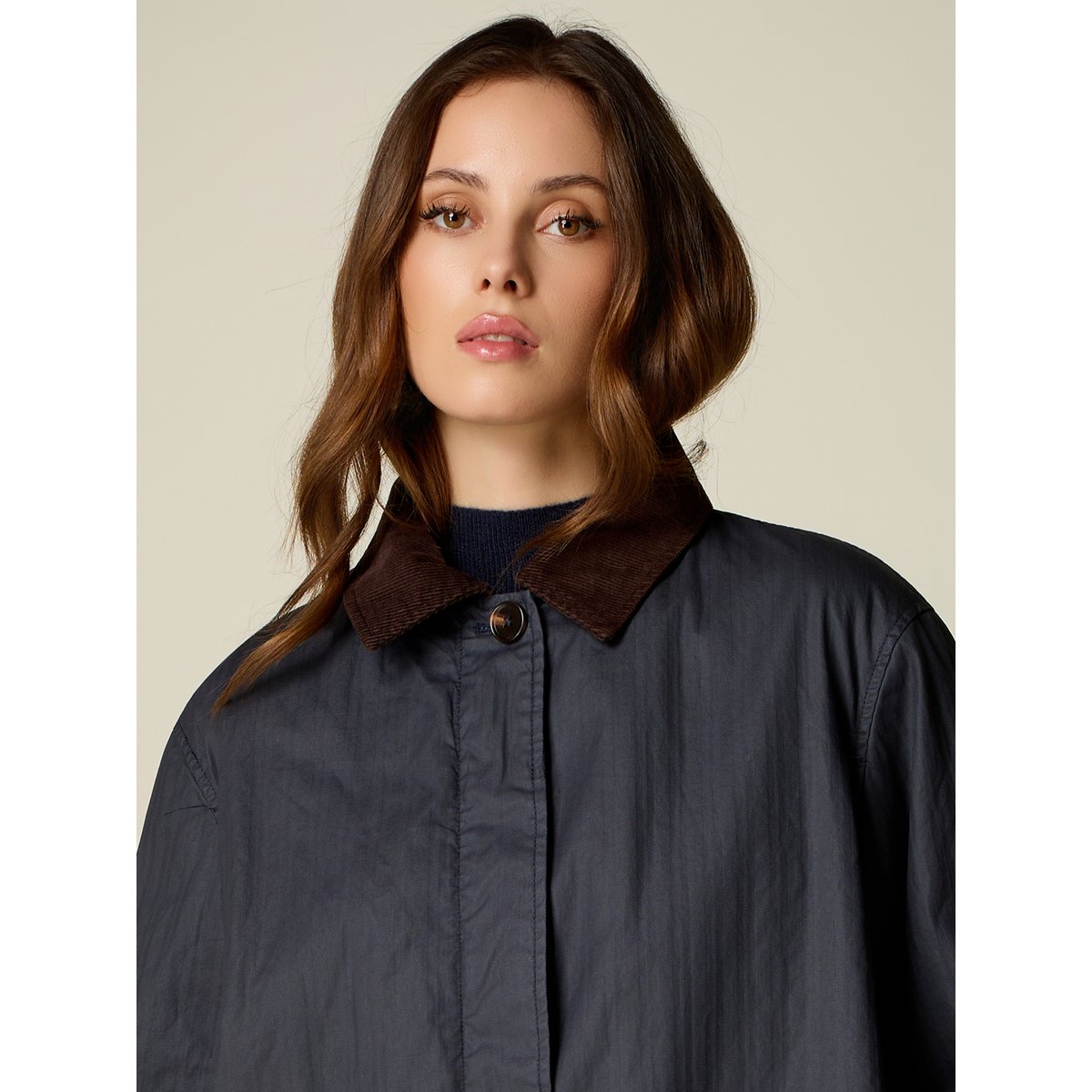 Trench avec intérieur amovible bleu, OLTRE