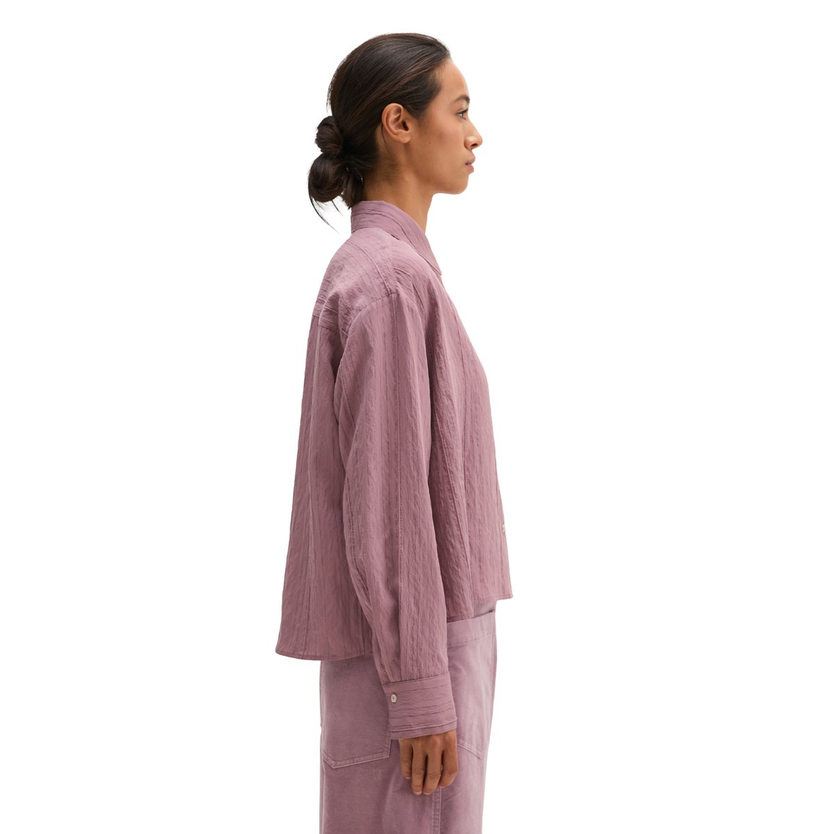 Chemisier froissé, coupe décontractée en  LENZING™ ECOVERO™ rose bonbon, MARC O'POLO
