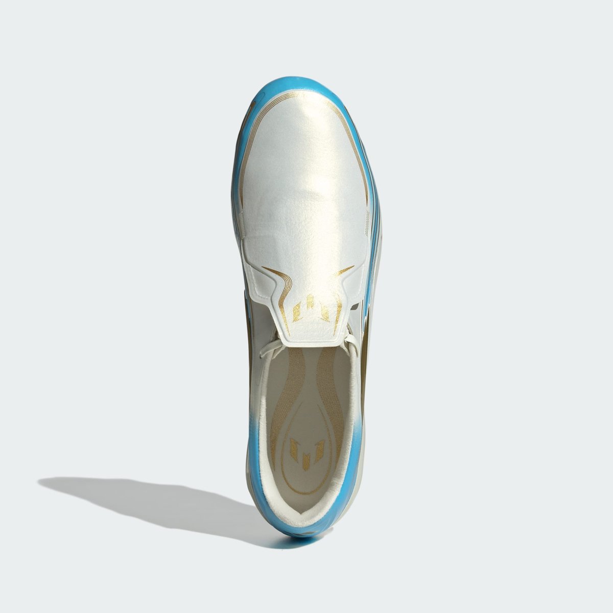 Chaussure De Football F50 Messi Pro Terrain Souple Chaussure De Football F50 Messi Pro Terrain Souple ivory / semi blue burst / icey blue, adidas Performance