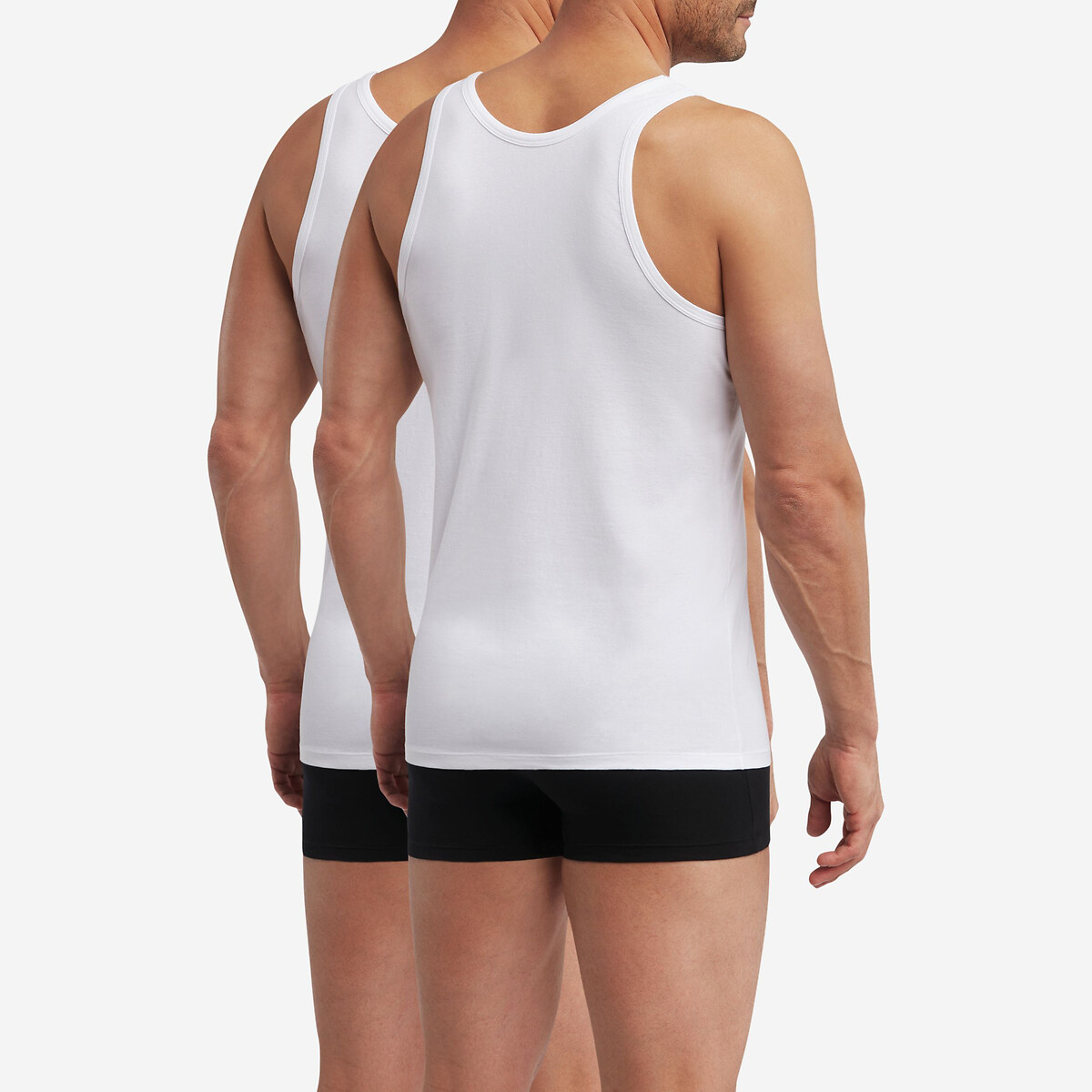 2er-Set Tank Tops Regul'Activ weiss, DIM