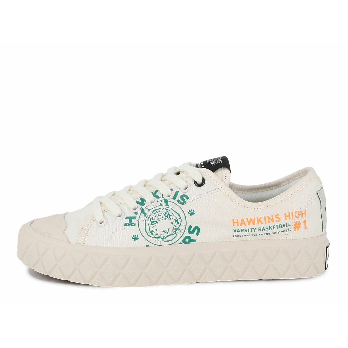 Baskets PALLA ACE TIGERS STRANGER THINGS blanc, PALLADIUM