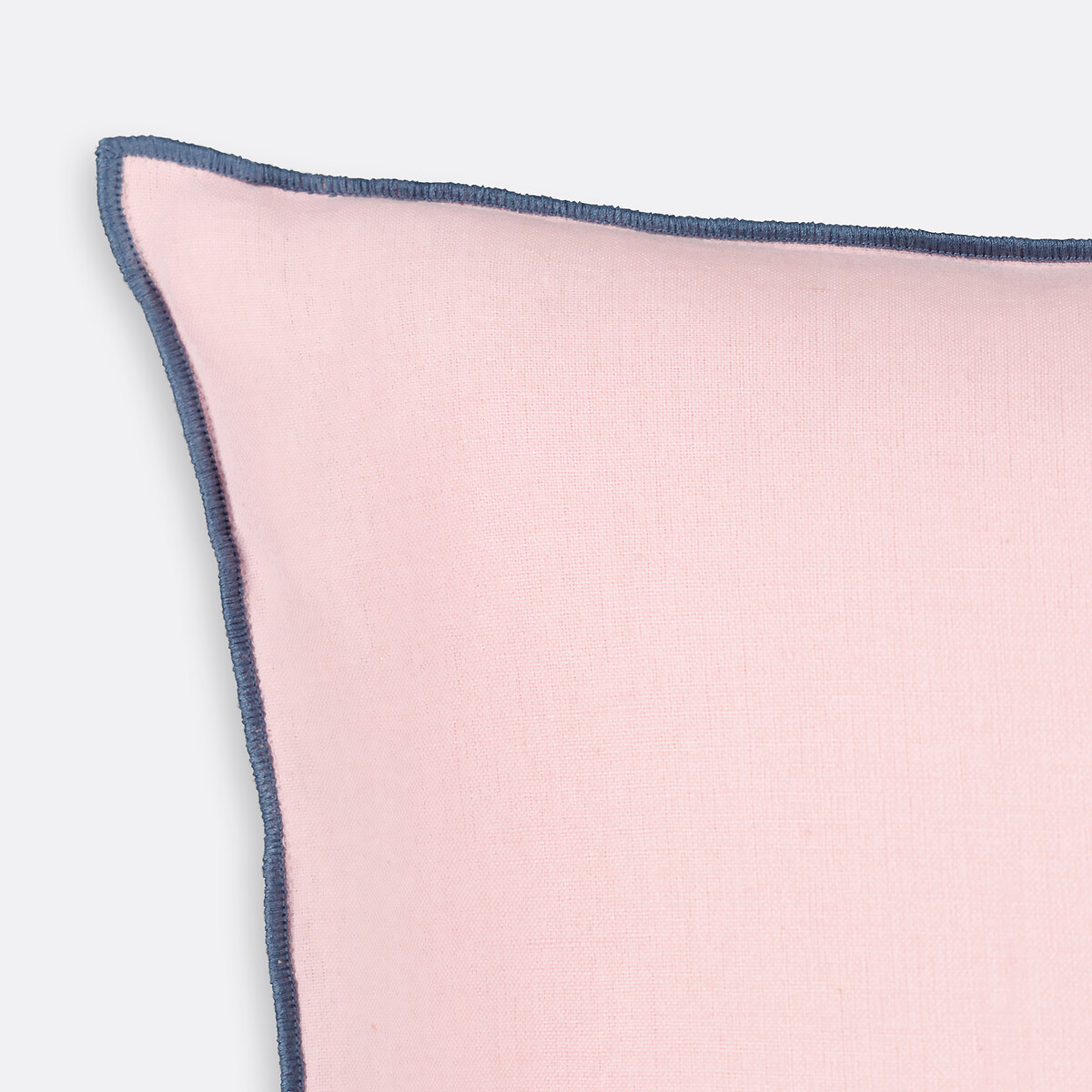 Housse de coussin unie lin/coton, Warna rose, LA REDOUTE INTERIEURS