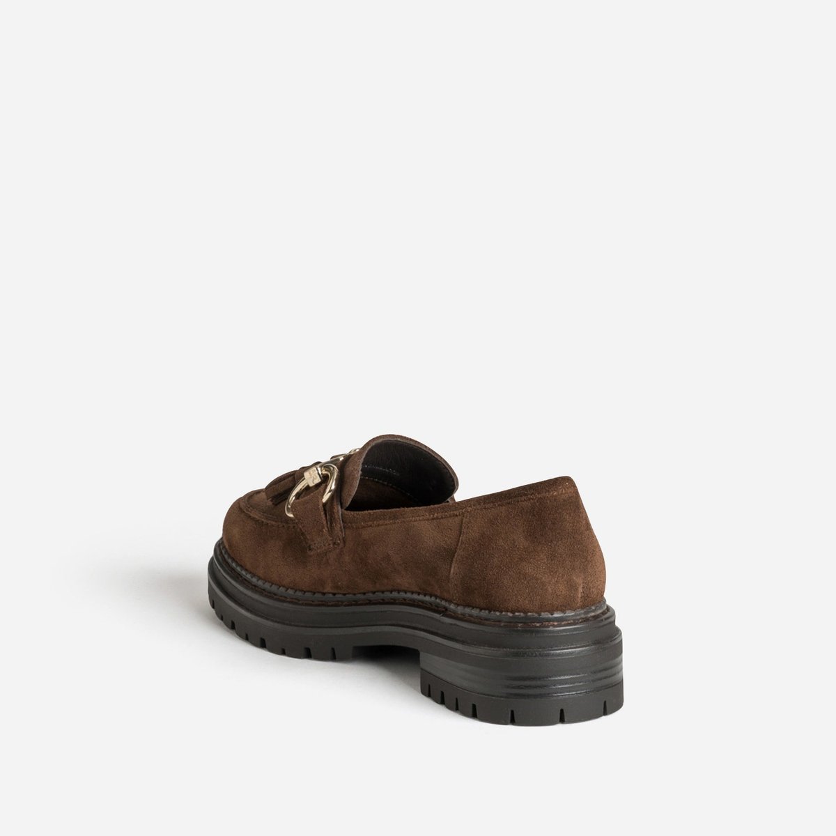 Mocassin en cuir JAHILLERA chocolat, ERAM
