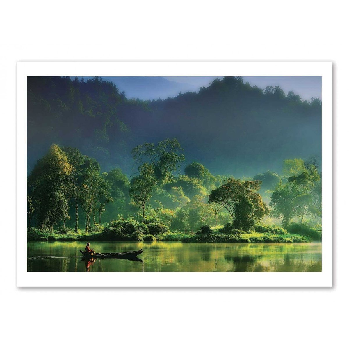 Affiche d’art et cadre noir 50 x 70 cm - Painting of Nature - Hardibudi affiche d'art, WALL EDITIONS