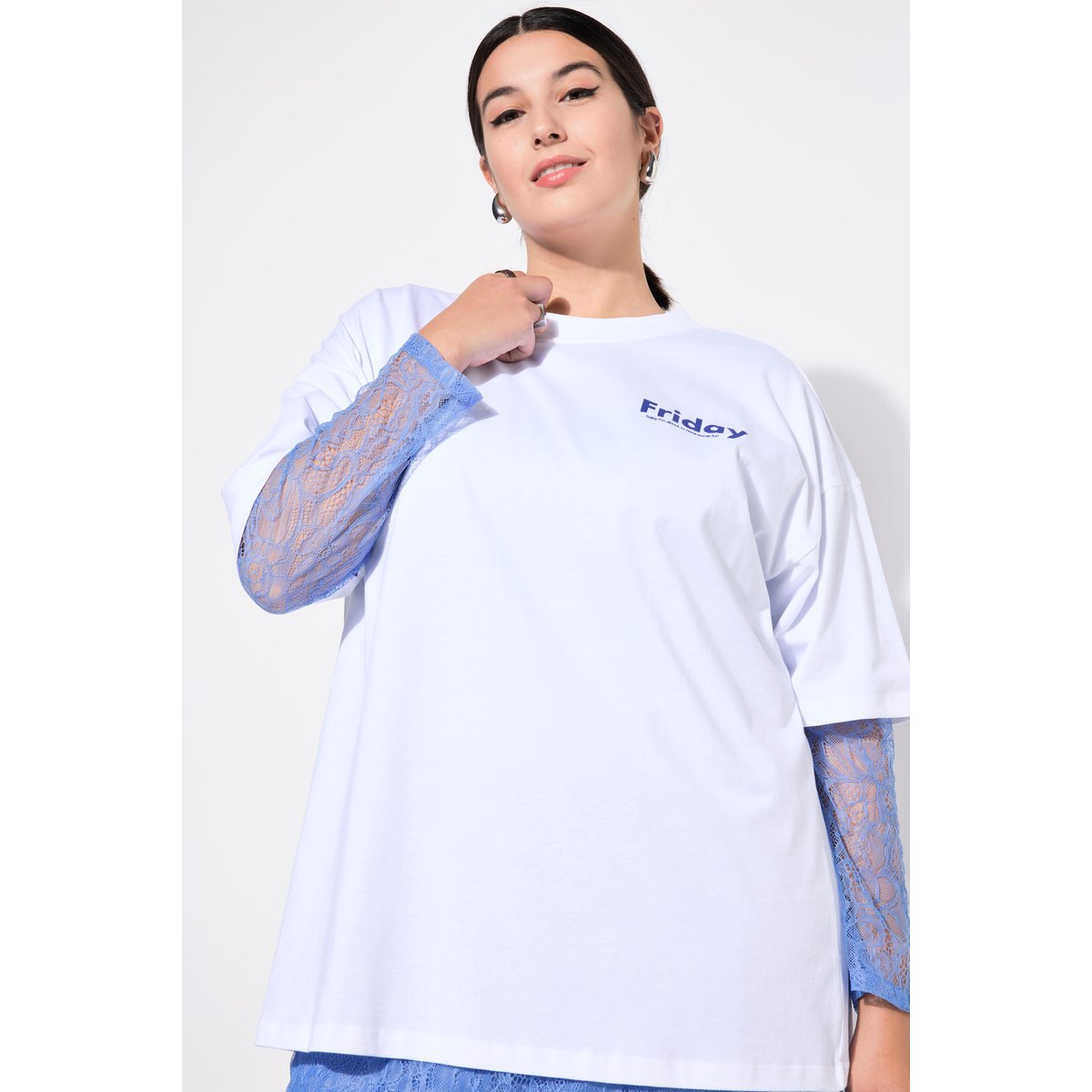 T-shirt pour homme, oversized blanc neige, STUDIO UNTOLD