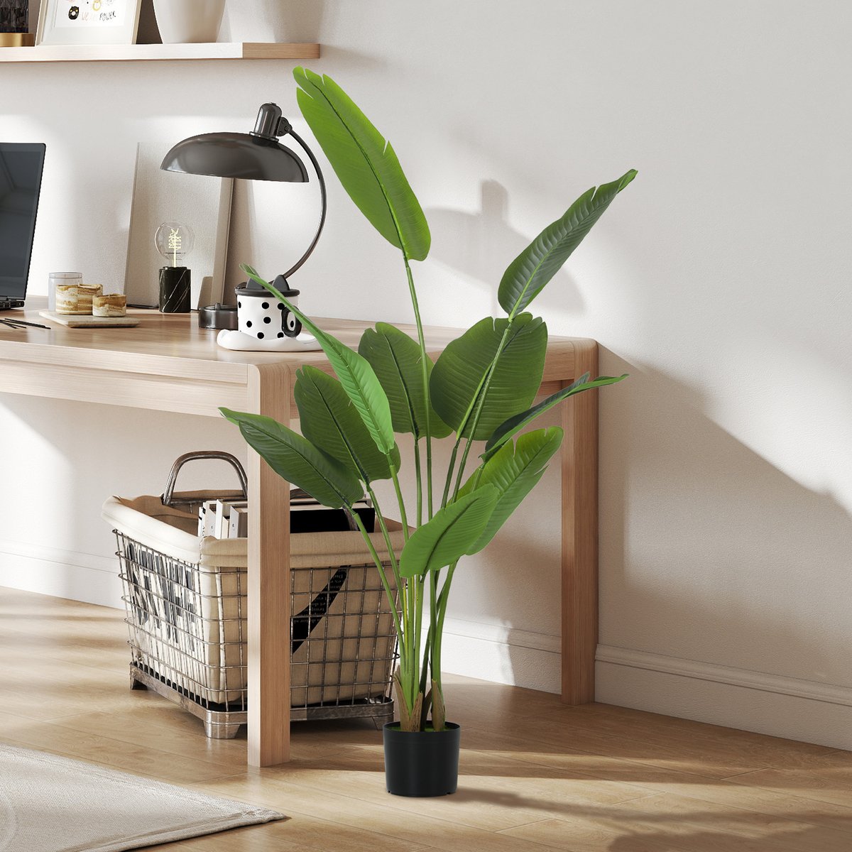 Plantes artificielles Plastique Vert vert, HOMCOM