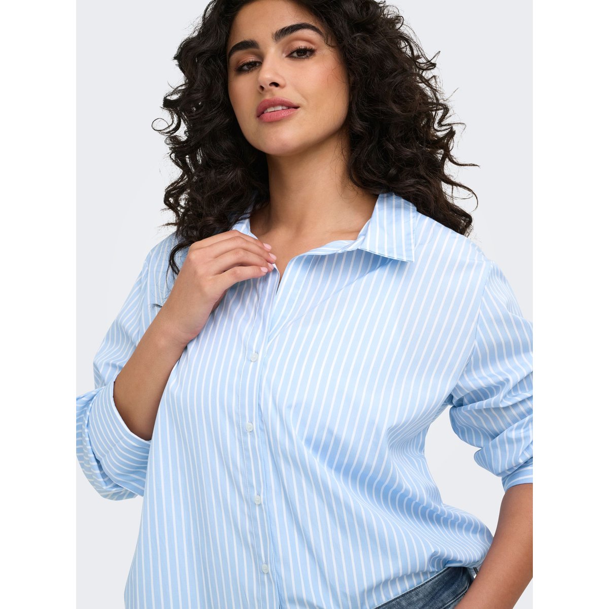 Chemise bleue - soft chambray, ONLY CARMAKOMA
