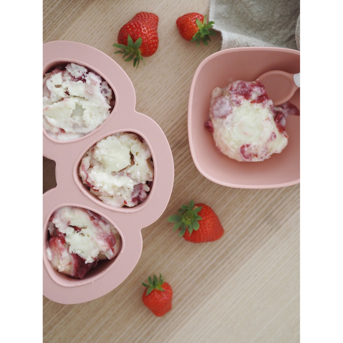 Moule de congélation multi portions 150 ml rose pâle, BEABA