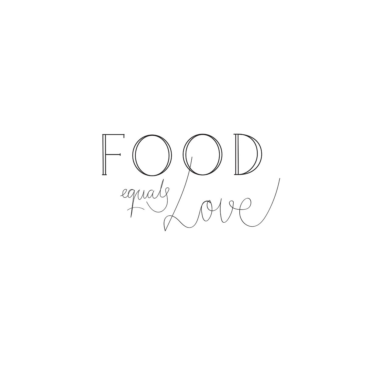 Tableau food love tableau alu dibond, HEXOA