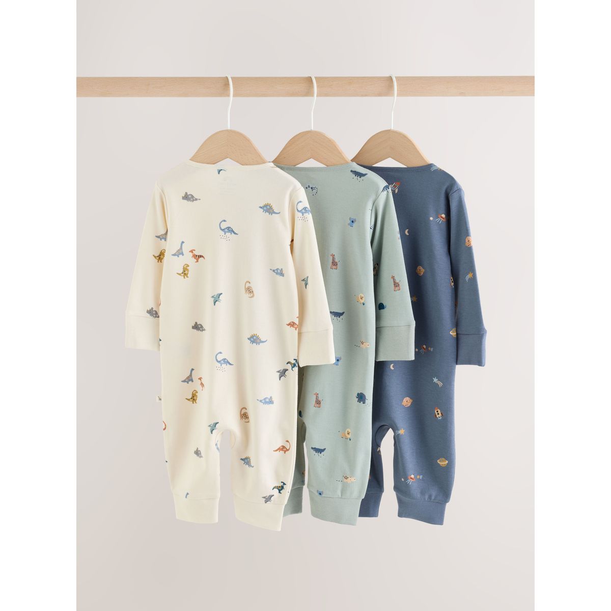 Dors-bien à zip double sens bébé, lot de 3 bleu, NEXT