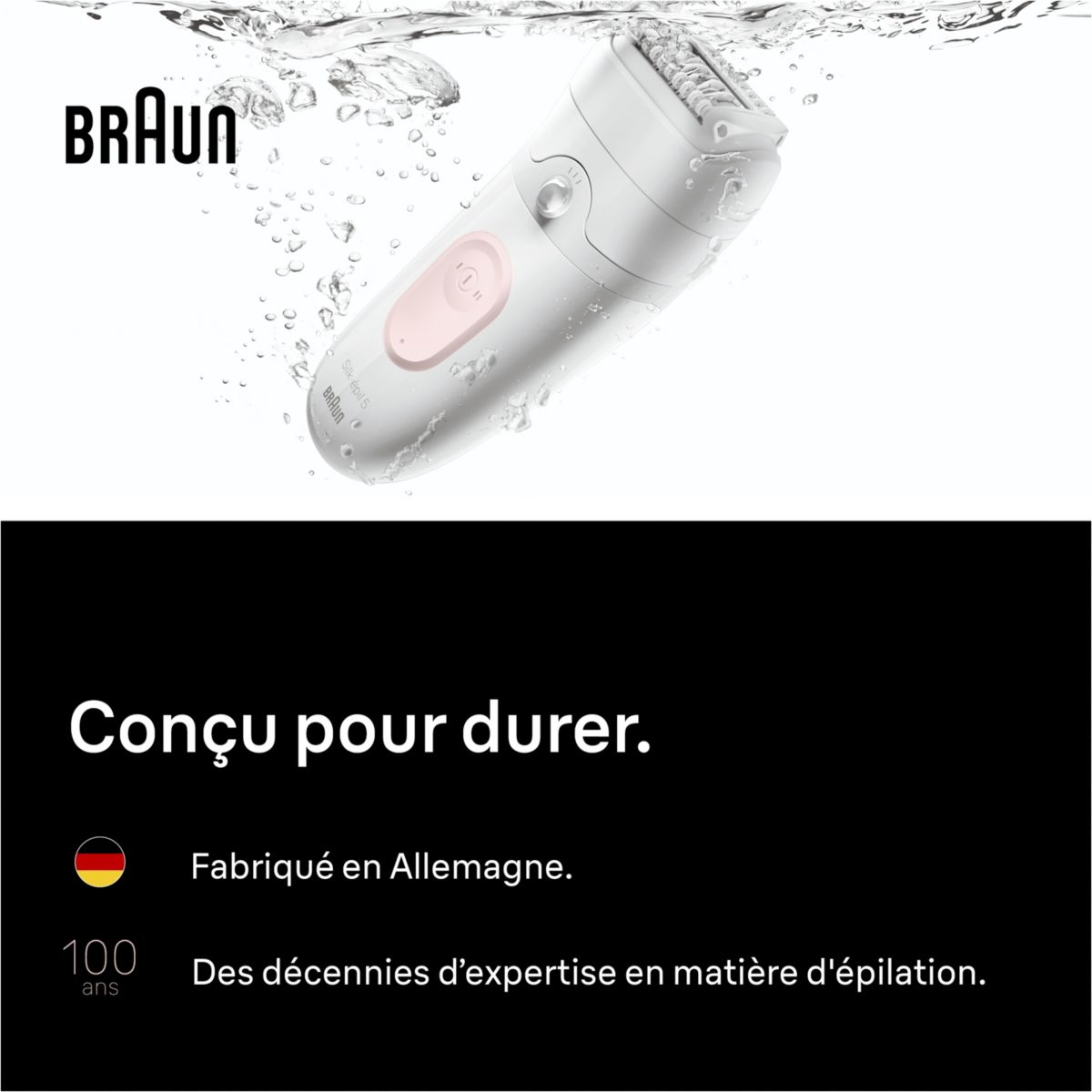Epilateur électrique Silk-épil SE5-041 couleur unique, BRAUN
