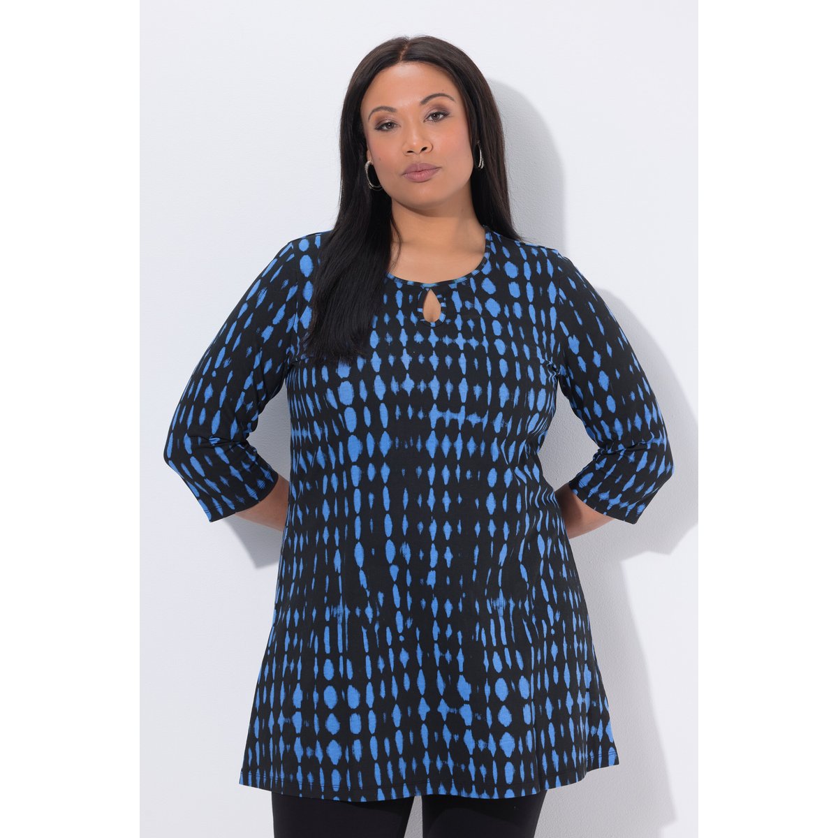 Blouse motif batik bleuet, ULLA POPKEN