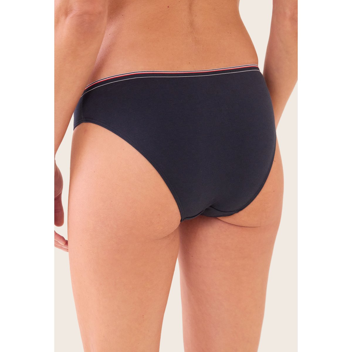 Lot de 3 culottes en coton Lucette marine marinière blanc, LE SLIP FRANCAIS