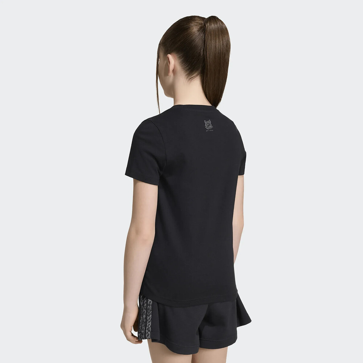 T-shirt manches courtes avec imprimé léopard noir, adidas Performance