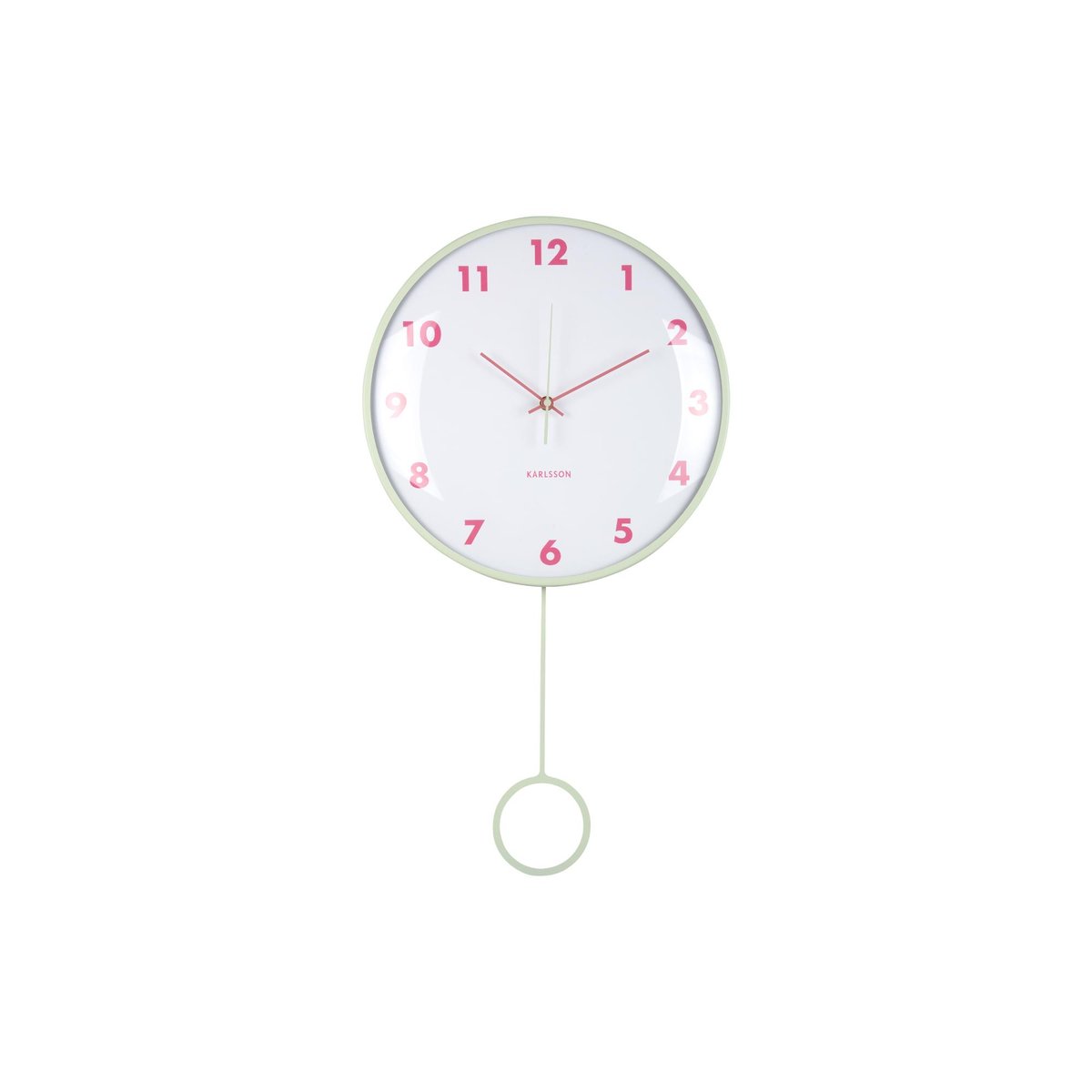 Horloge Murale Le fer CHEEKY DOME vert tendre, KARLSSON
