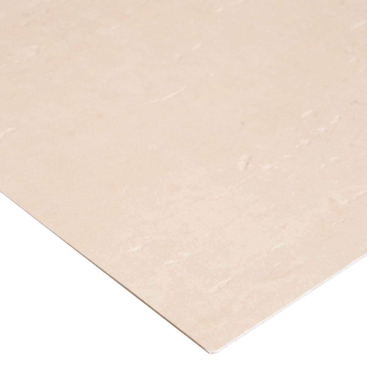 Panneau décoratif mural effet travertin texturé CARY beige, ATMOSPHERA