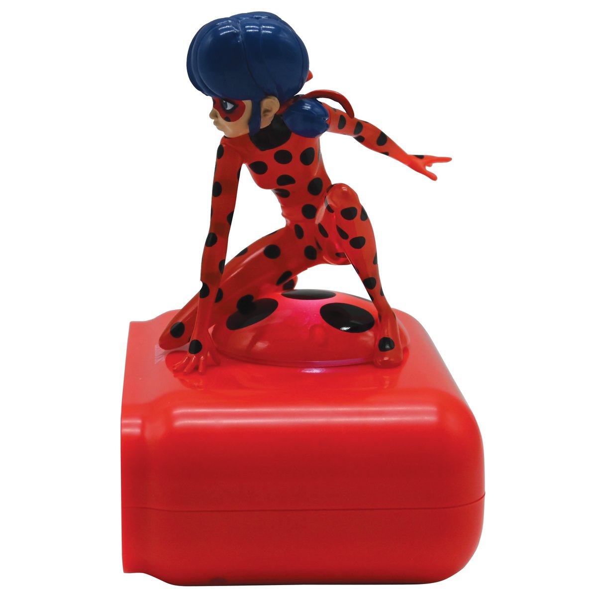 Réveil avec veilleuse Miraculous en 3D rouge, LEXIBOOK